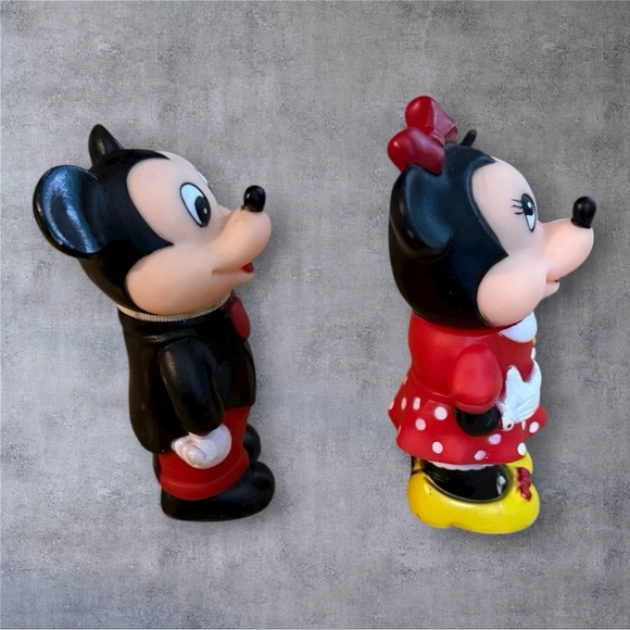 Vintage Mickey and Minnie Mouse 1986 Bubble Blowers Tootsie Toy - Walt Disney Co - Picture 4 of 8